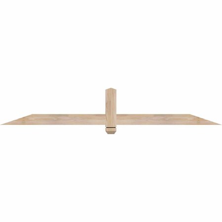 Ekena Millwork Eugene Smooth Timber Gable Bracket, Douglas Fir, 72"W x 12"H x 1 1/2"D x 3 1/2"F, 4/12 Pitch GBW072X12X0204EUG00SDF